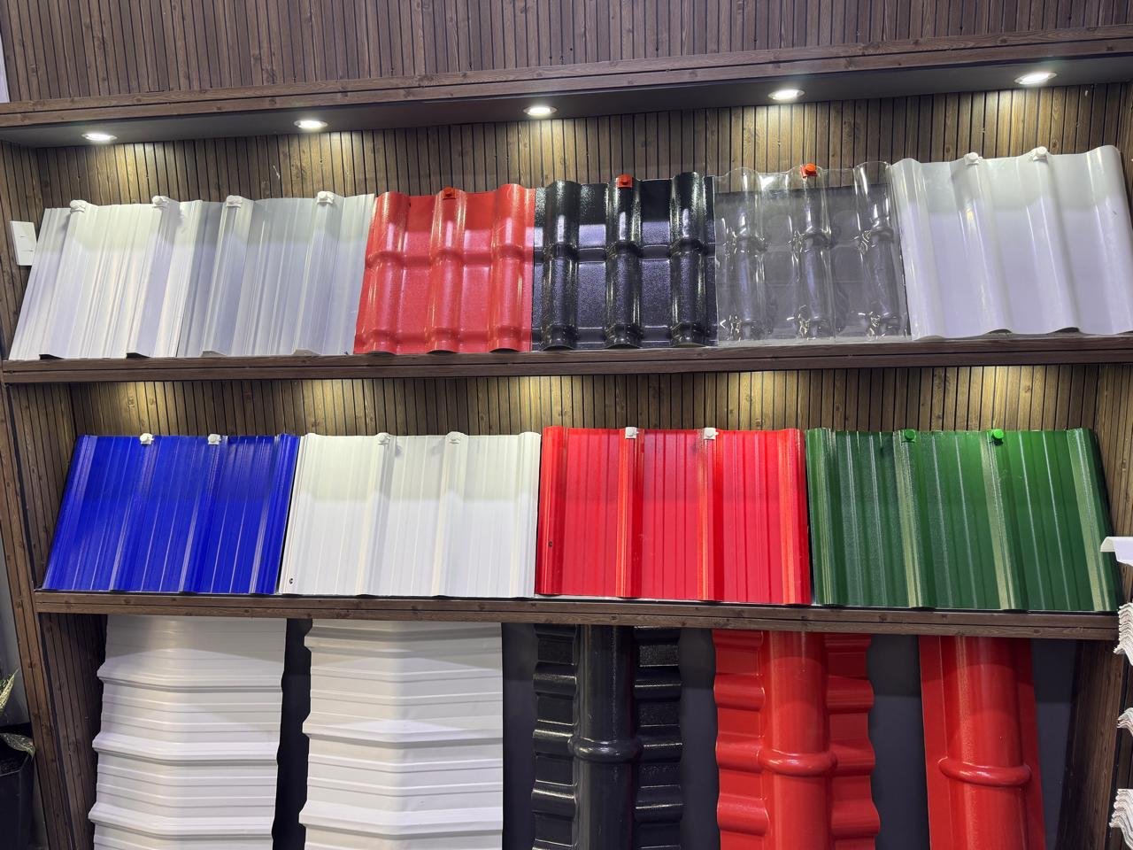 Muestrario de perfiles y colores de cubiertas disponibles en Mastercubiertas